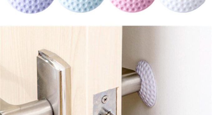 Protective Wall Thickening Mute Door Stick Golf Styling Rubber Fender Handle Lock Pad Home Wall Sticker with Noise Reduction