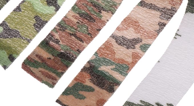 4.5m Camouflage Elastic Wrap Tape Hunt Disguise Elastoplast Self Adhesive Sports Protector Knee Finger Ankle Athletic Bandage