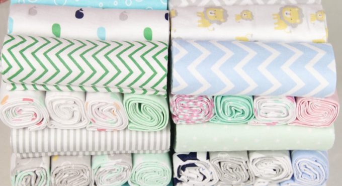 4Pcs/Lot 100% Cotton Muslin Flannel Baby Swaddles Soft Newborns Blankets Baby Blankets Newborn Muslin Diapers Baby Swaddle Wrap