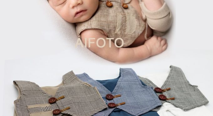 Newborn Photography Prop for Outfits Props Baby Boy Pants Set Birthday Picture Shoot Costume fotografia Photo Accessories