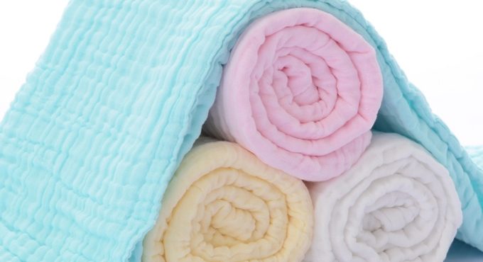 6 Layers Muslin Swaddle Baby Blankets Newborn Cotton Baby Blanket Bath Quilt Solid Newborn Swaddle Baby Boy Girl Blanket