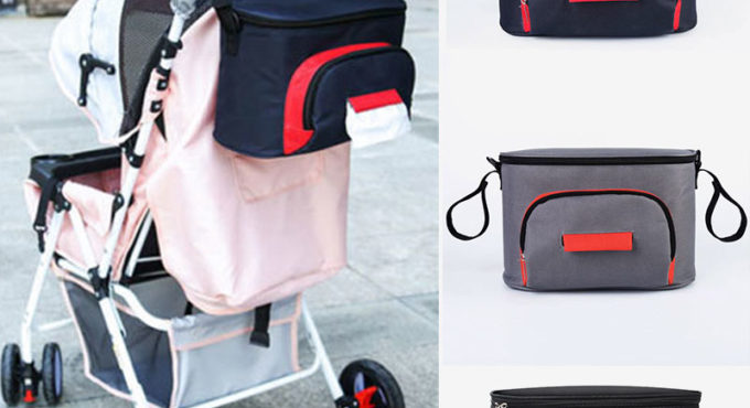 Baby Stroller Bag Waterproof Diaper Bag Stroller Organizer Baby Carriage Pram Buggy Cart Hook Backpack Stroller Mommy Bag