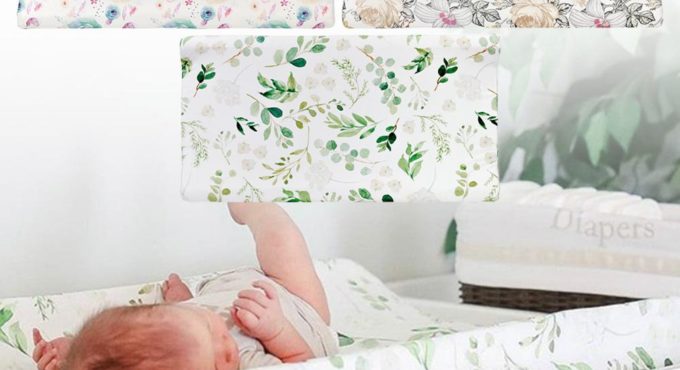 Soft Changing Pad Cover Unisex Diaper Changing Mat Table Sheets Removable Changing Table Mat Cover For Baby Girls