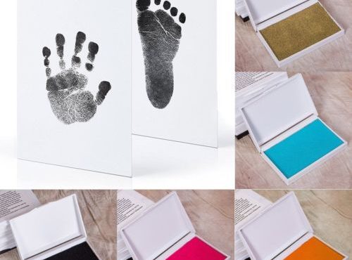 2020 Baby Handprint Footprint Pad Imprint Hand Inkpad Watermark Infant Souvenirs Casting Clay Non-Toxic Clean Touch Ink Pad Gift