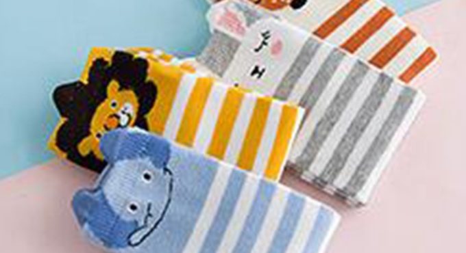 1 Pair Cartoon Fox Rabbit Kids baby Socks Knee Girl Boy Baby Toddler Socks Animal infant Soft Cotton Striped Long Socks 0-3Y New