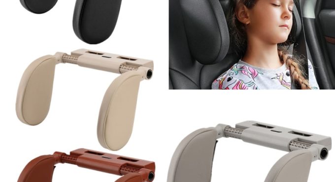 Adjustable Car Seat Headrest Neck Rest Support Pillow Travel Sleeping Cushion for Adults Children Kids