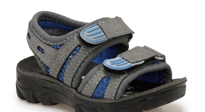 FLO 91.510358.B Gray Male Child Sandals Polaris