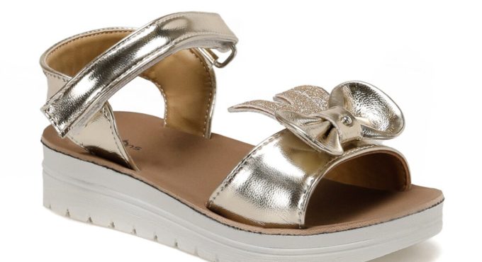 FLO CHOLINE Gold Female Child Sandals Balloon-s