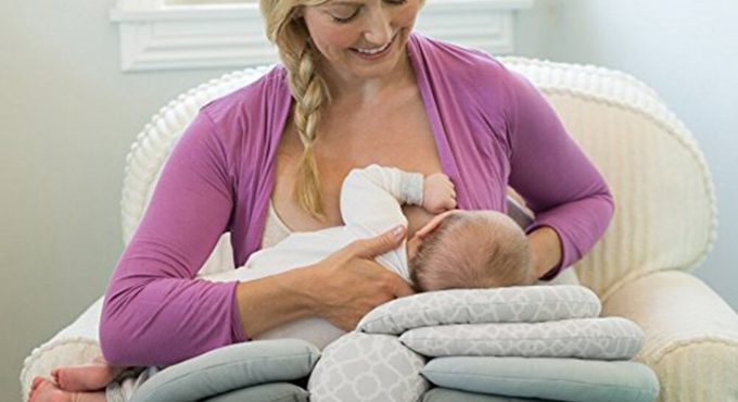 Breastfeeding Pillow Multi-Purpose Full Height Adjustable Nursing Pillow for Mom and Baby