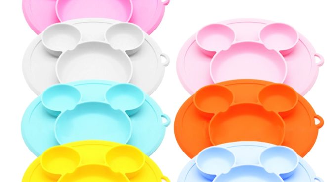 Baby Silicone Plate Kids Bowl Plates Baby Feeding Silicone Bowl Baby Silica Gel Dishes Kids Tableware