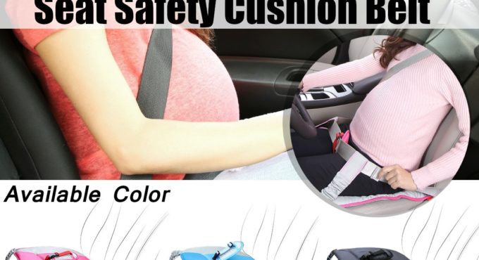 Car Auto Seat Safety Belt For Pregnant Woman Girls With Soft Seat Mat Shoulder Cushion Protection Safety Anti-skidding Strap