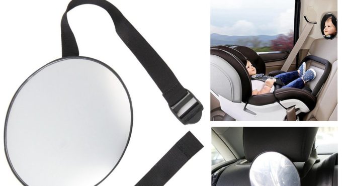 Baby Car Mirror Safety View Back Seat Mirror Baby Facing Rear Ward Infant Care Round Shape Baby Kids Monitor Car Accessories