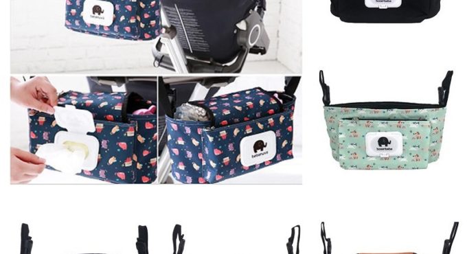 Baby Stroller 3in1 Organizer Pram Carriage Bottle Cup Holder Hanging Bag for Car Buggy Baby Stroller Accessories Wheelchair Bag