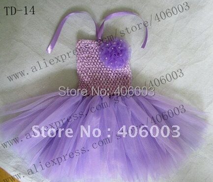 crochet baby girl dress lavender 6*6inch